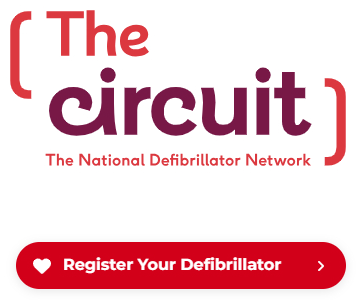Register your defibrillator with The Circuit
